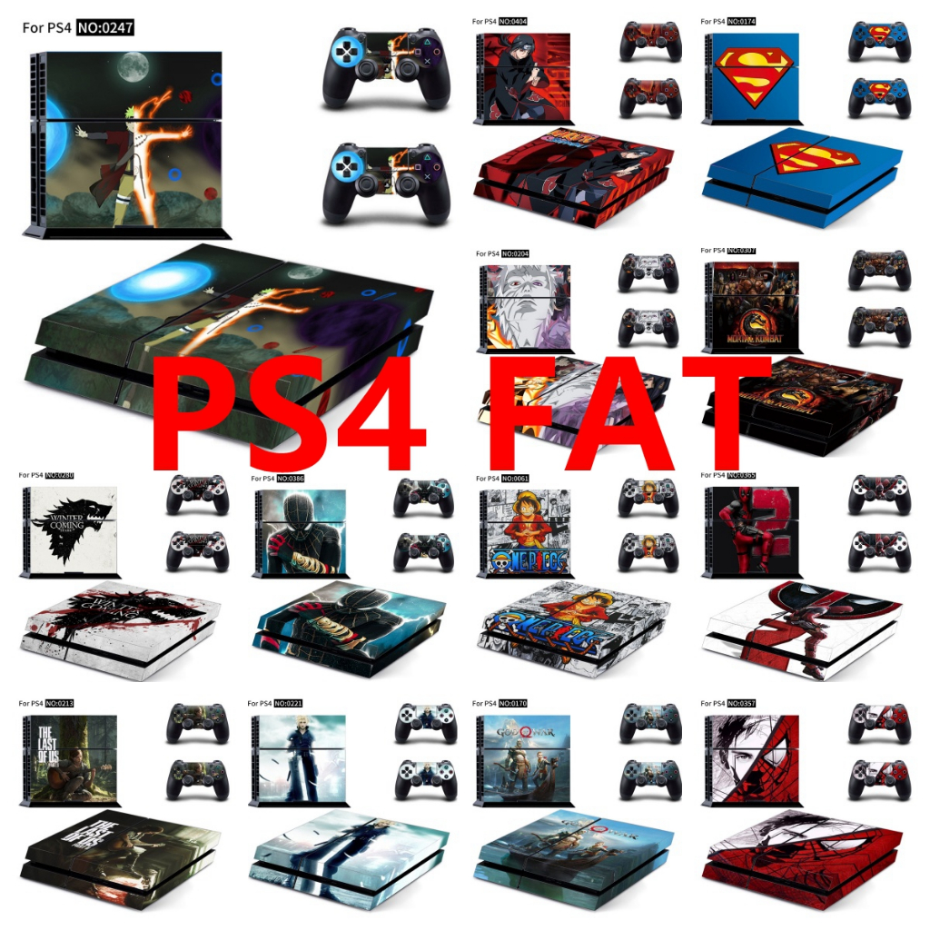 Adesivo De Pele De 100 Cores Compatível Com Sony Playstation 4 Fat Vinyl Decal Conjunto Completo De Película Protetora P