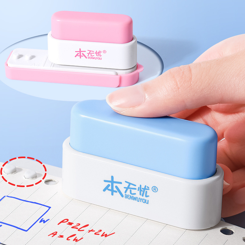 Perfurador De Papel De 5 Furos , Mini Conta Manual De 6mm , Furo Padrão Portátil Estacionário De Plástico em Oferta na Shopee