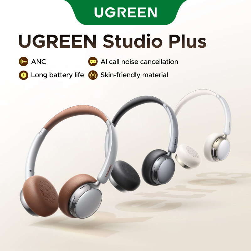 Fones De Ouvido Bluetooth UGREEN Studio Plus ANC Com Cancelamento De Ruído 6.0