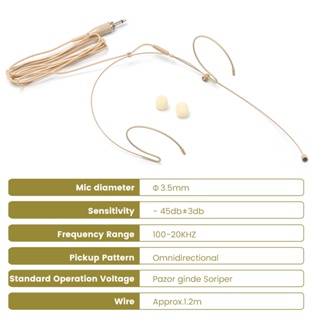 Microfone de Ouvido Sem Fio p/ Sennheiser Shure | Pronto Envio | Com Gancho de Cabeça e Alta Qualidade em Oferta na Shopee