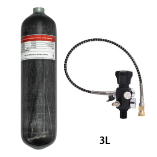 TUXING 300Bar 3L Cilindro Fibra Carbono Alta Pressão Tanque Estação Enchimento Válvula Regulador em Oferta na Shopee