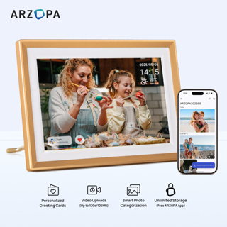 Porta-retratos Digital ARZOPA WiFi 10,1"/14,0" IPS, Armazenamento em Nuvem Ilimitado, Presente Ideal em Oferta na Shopee