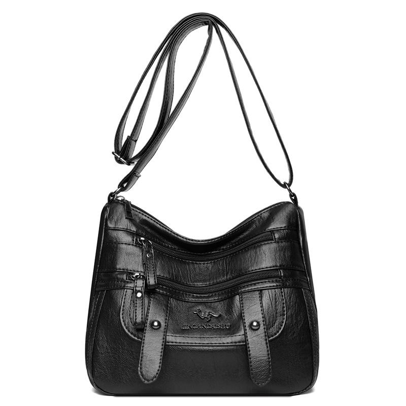 CHENXIAOHONG Bolsa De Couro Flexível De Grande Capacidade Ombro Cruzada Impermeável Para Mulheres
