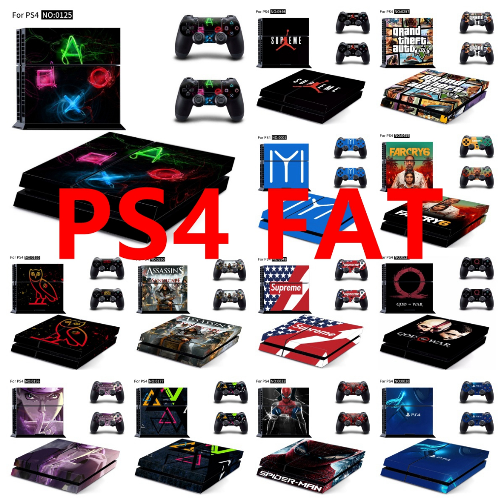 Adesivo De Pele De 95 Cores Compatível Com Sony Playstation 4 Fat Vinyl Decal Conjunto Completo De Película Protetora Pa