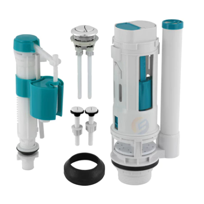 Kit Completo Universal Duplo Mecanismo Reparação Tanque Nivelado Acoplado Ativação Superior Banheiro em Oferta na Shopee