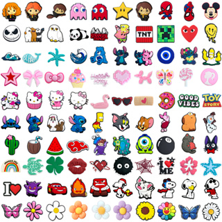 MEIDJ 100 Estilos De Desenhos Animados anime Sapato Encantos Decrations Sandálias Fivela PVC Acessórios De Botão em Oferta na Shopee