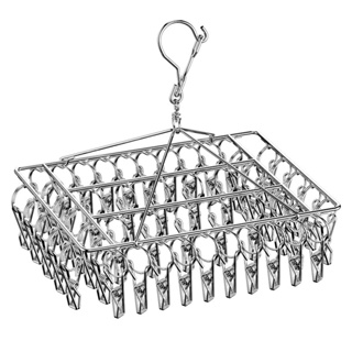 Varal de Inox Reforçado com 20 40 50 Prendedores para Roupas Íntimas Meias e Cuecas em Oferta na Shopee