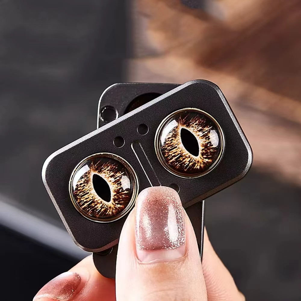 Alívio Do Estresse Coruja Empurrar Slider Brinquedo Fidget Adulto Metal Dedo Mão Spinner Moedas Mini Portátil EDC