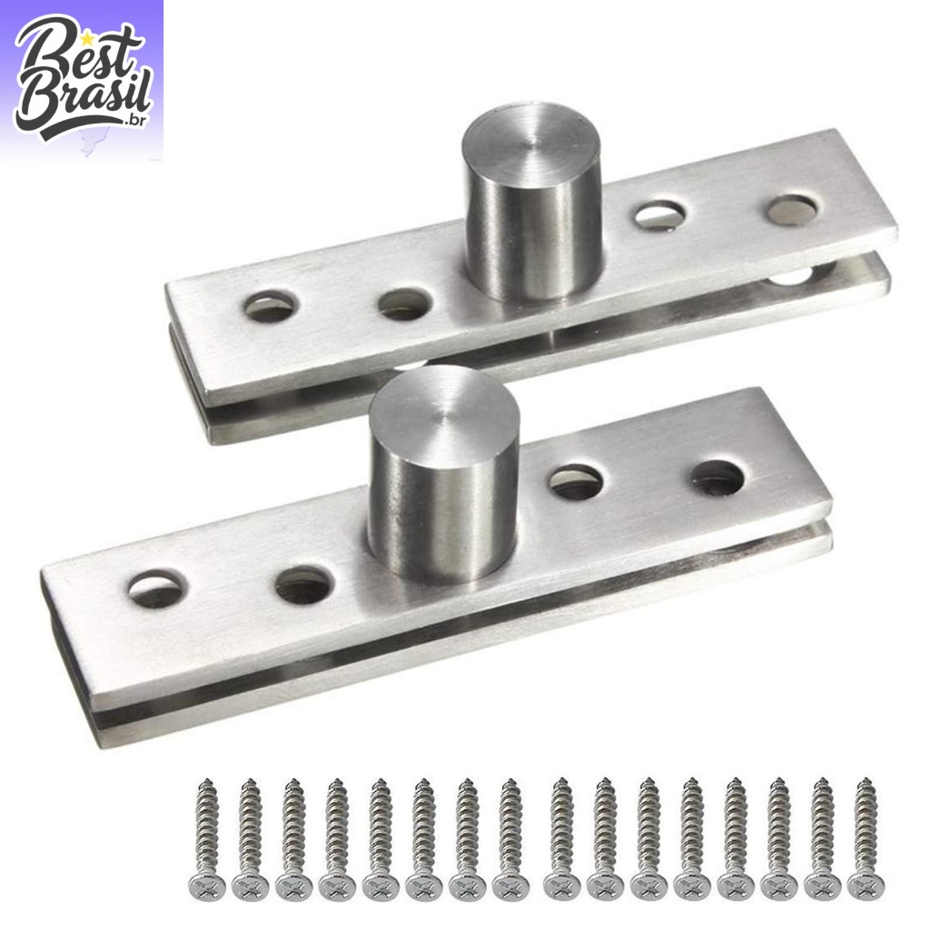 Dobradiça Pivô Pino Porta Pivotante  Pivô Inox 304 duas pares Pode girar, suportando carga de até 150 kg  bestseller