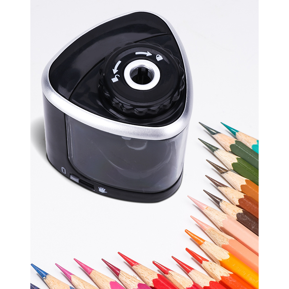 Apontador elétrico automático para lápis de 6 a 8 mm - Ideal para estudantes e uso em escritório