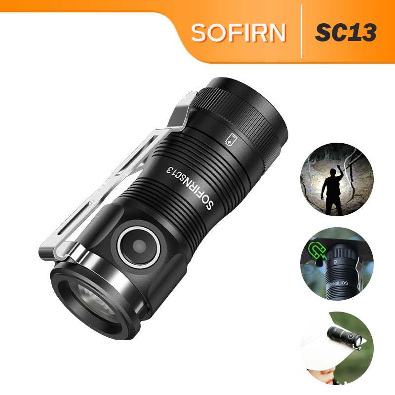 Lanterna De Chaveiro Sofirn SC13 Recarregável USB C 1300 Lumens Pequenas Lanternas De Led Luz Edc Compacta Leve , Mini Bolso Para Emergências De Transporte Diário Campi Exterior em Oferta na Shopee