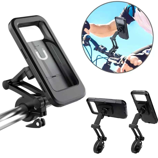 Suporte ajustável celular, à prova d'água, adequado para bicicletas e motocicletas