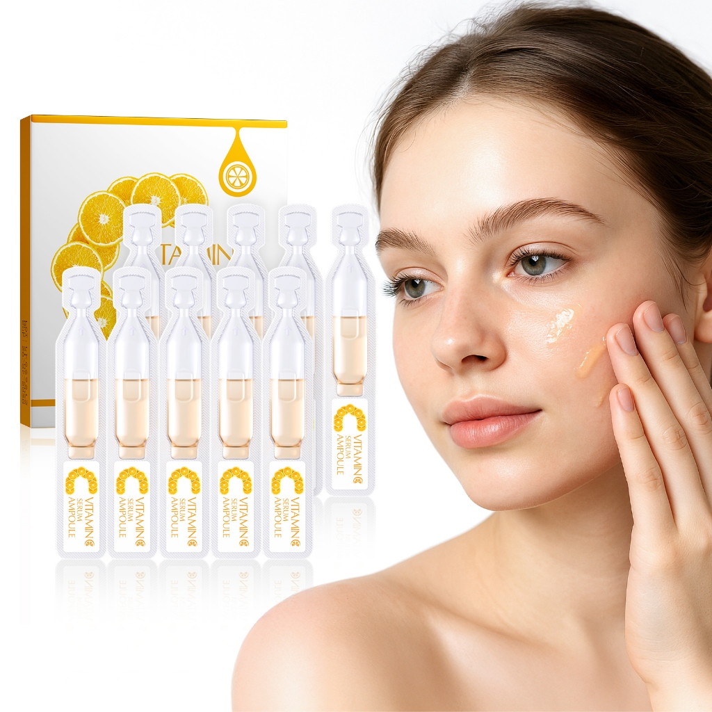 Ampola De Vitamina C LAIKOU 2ml * 10 Complexo Poderoso Para Revelar Brilho Hidratação De Longa Duração