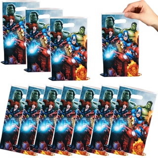 50 Pçs Os Vingadores Saque Sacos Tema Super-Herói Decorações De Festa De Aniversário Lidar Com Doces Biscoitos Saco De P em Oferta na Shopee