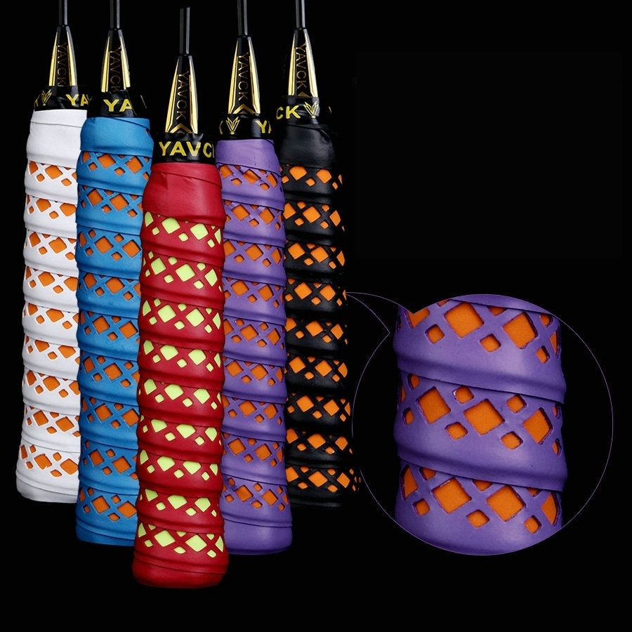 Antiderrapante Raquete De Badminton Lidar Com Aperto Overgrip Fita Enrolamento Tênis Sweatband