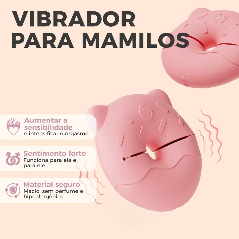 Vibrador De Mamilo E Clitóris Sem Fio À Prova D'água Com Controle Remoto , 10 Modos Para Mulheres