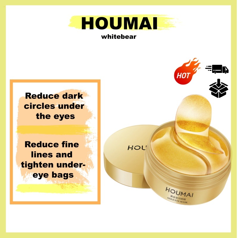 4.4 Melhora As Olheiras , Aperta Bolsas , Hidrata Profundamente | Máscara De Olhos Ouro Reduz Linhas Finas , Iluminando em Oferta na Shopee