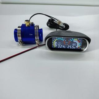 Voltímetro de temperatura da água tela do instrumento do carro Universal tela HD tela LCD com t medidor de temperatura d