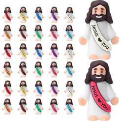 20/30 Peças Figuras De Pequeno Jesus-Mini Estatuetas De Em Massa Te Amo Estátua De Borracha Para Esconder E Procurar Art
