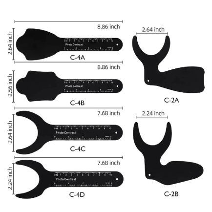 6 Peças Autoclavável Foto Contraste Placa De Fundo Preto Espelho Fotográfico Intraoral