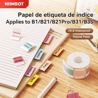 NIIMBOT B21/B1/B21Pro/B31/B3S Etiqueta De Papel De Etiquetas De Índice Marcador De Livros , À Prova D'água em Oferta na Shopee