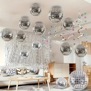 Kit 32 Balões de papel alumínio com efeito disco em Oferta na Shopee