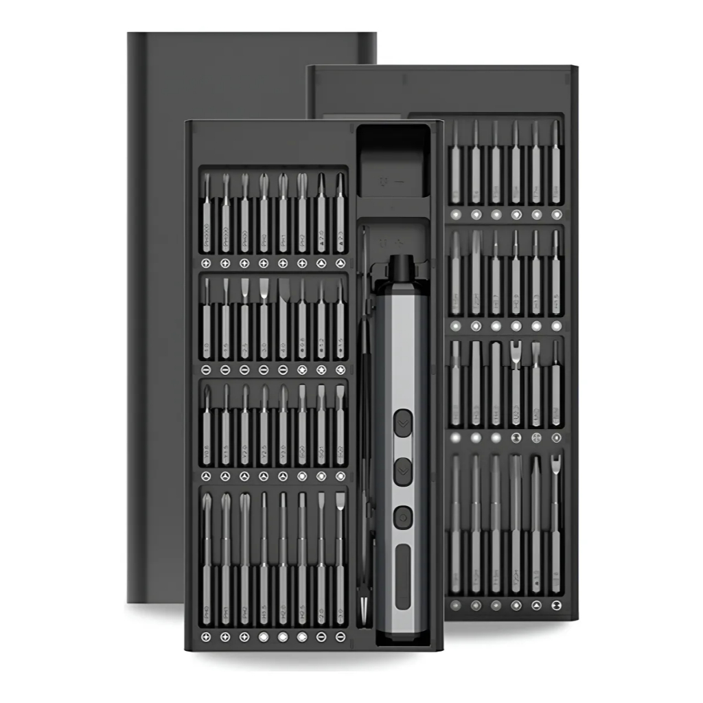 Chave de fenda elétrica de precisão 68 em 1 chave de fenda compacta recarregável