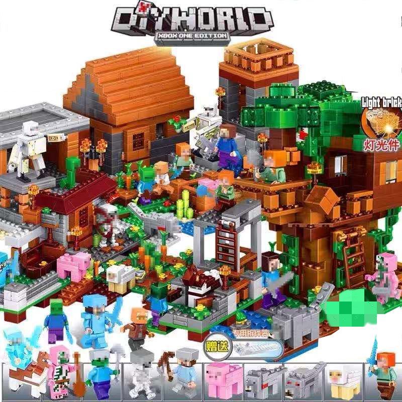 1.000 PCS Grande Vila Moinho de Vento Meninos Meninas Brinquedos Educativos Presentes de Natal em Oferta na Shopee