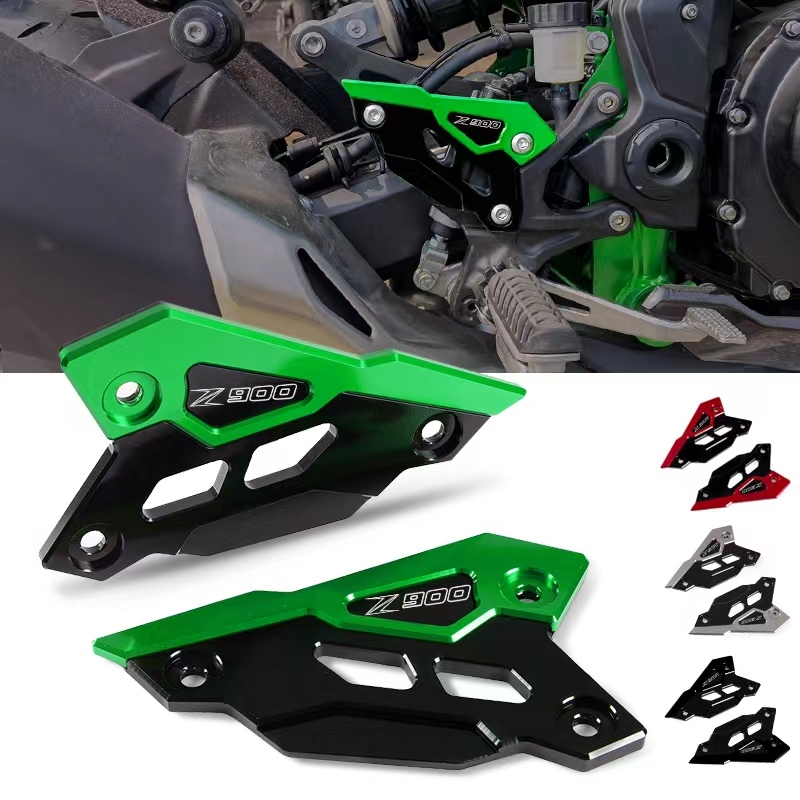 Z900 Acessórios Para Kawasaki Z900 Z 900 2017-2023 2024 Guarda Pedal Da Motocicleta Traseiro Placa De Calcanhar Decorati
