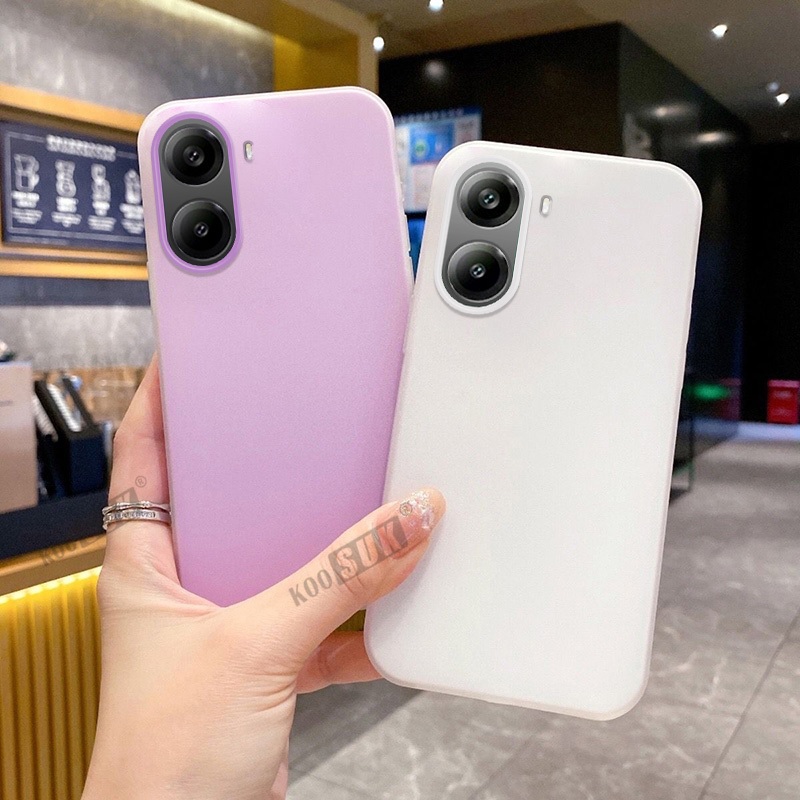 Caso De Moda Para Xiaomi Redmi Turbo 4 POCO F7 X7 Pro 2in1 Geléia Cor Fosco Silicone Telefone À Prova De Choque Capa Tra em Oferta na Shopee