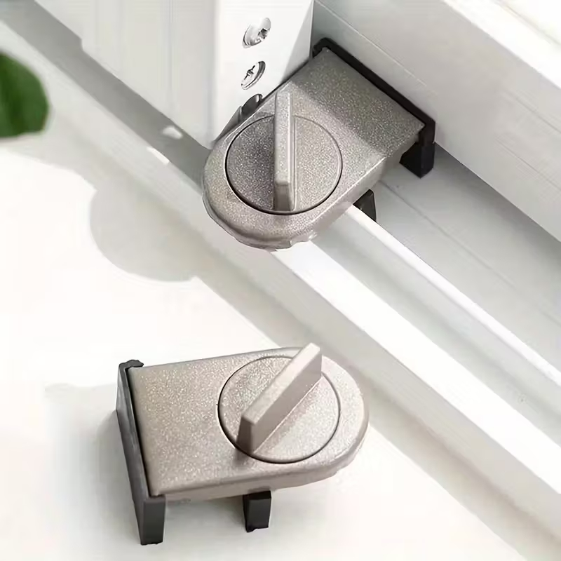 Kit 2 Trava De Segurança P/ Portas E Janelas Deslizantes Basculante De Correr Bloqueador