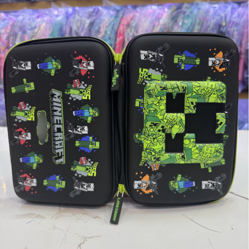 Caixa de papelaria australiana Minecraft Student Hard Shell EVA Estojo de lápis de grande capacidade em Oferta na Shopee