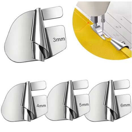 Kit 4 Aparelho Barra Bainha Enrolada Maquina Costura Reta Industrial Doméstica em Oferta na Shopee