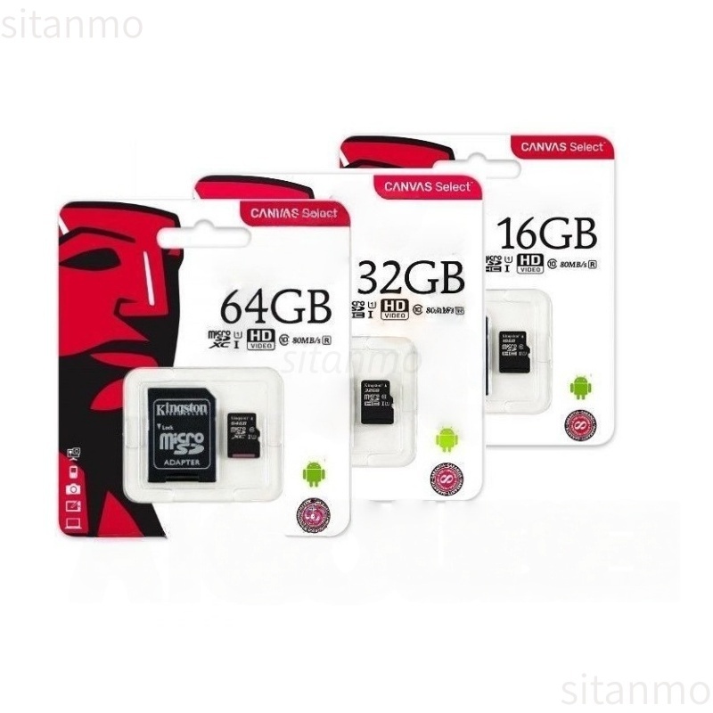 Cartão De Memória Kingston 8GB 16GB TF 32GB 64GB 128GB 256GB SD Enviar Um Porta-Cartões Como Presente