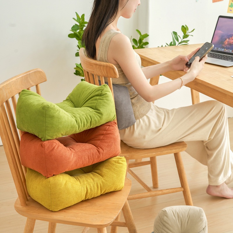 Almofada de Suporte Lombar com Design Ergonômico em Arco /Travesseiro para Cadeira, Cama, Escritório