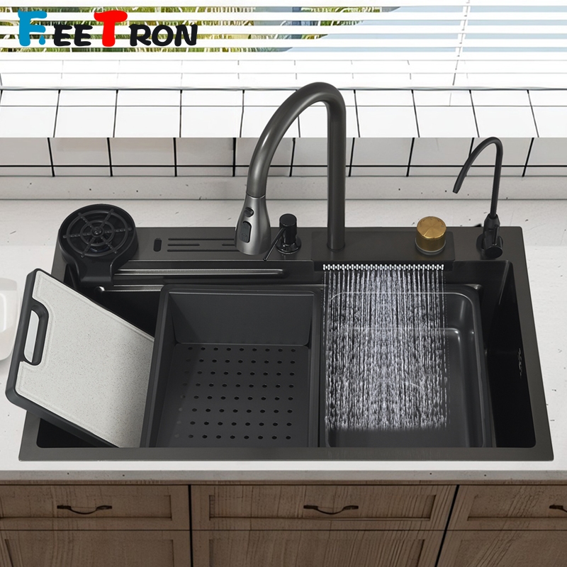 Kit Cuba de Cozinha Gourmet Completa Aço Inox Acessórios Mostra a Temperatura Torneira Gourmet — R$ 509,99 em Shopee