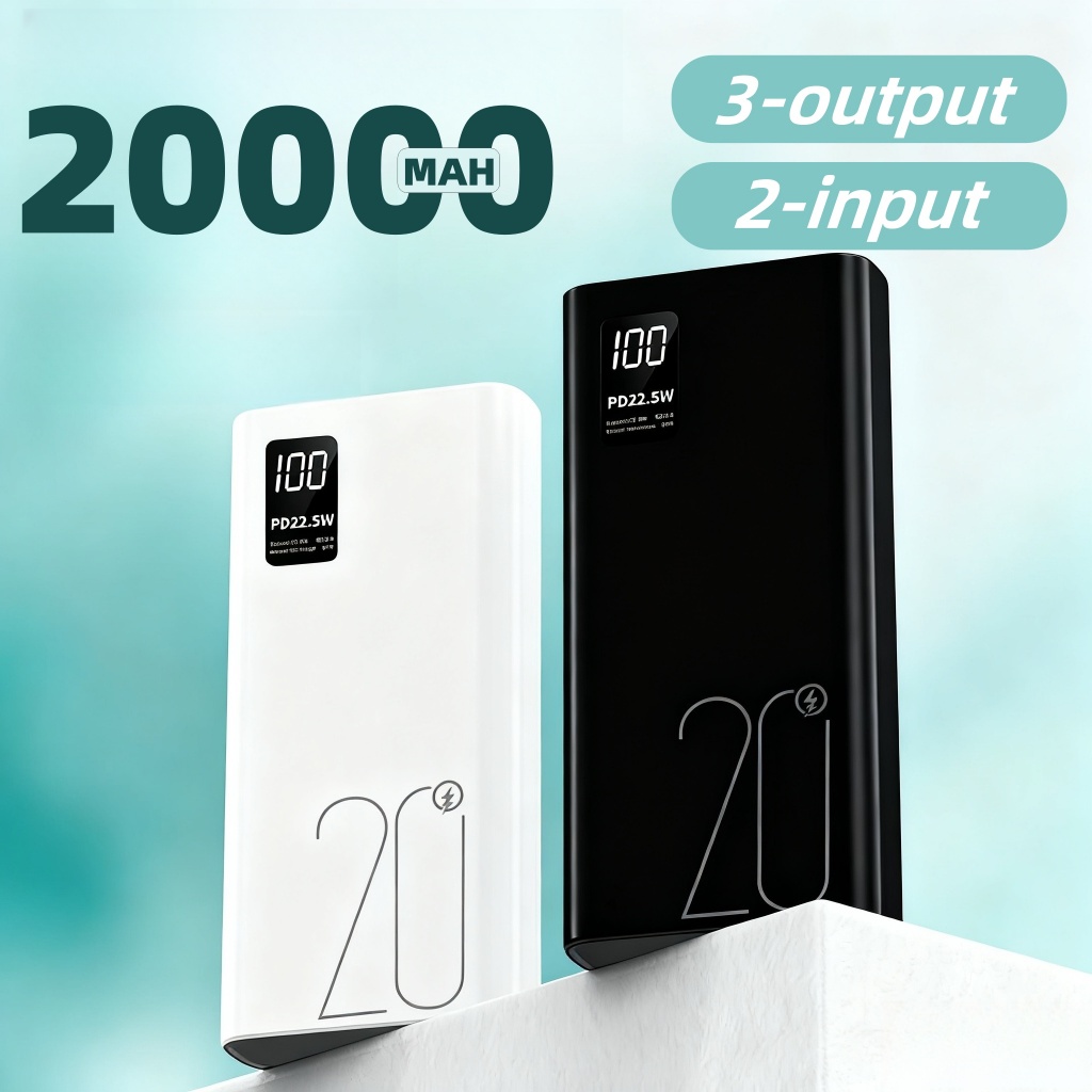 Carregador Portátil Turbo Power Bank 20000mah Com Tela Lcd 100% Original TUDO AQUI em Oferta na Shopee