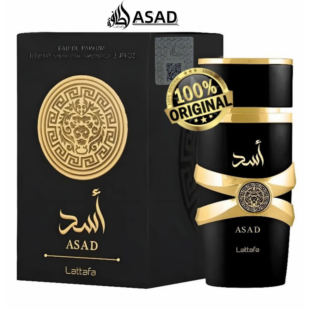 perfume asad lattafa original Eau de Parfum 100ml Masculino Perfume arabe- Persistente até 24H