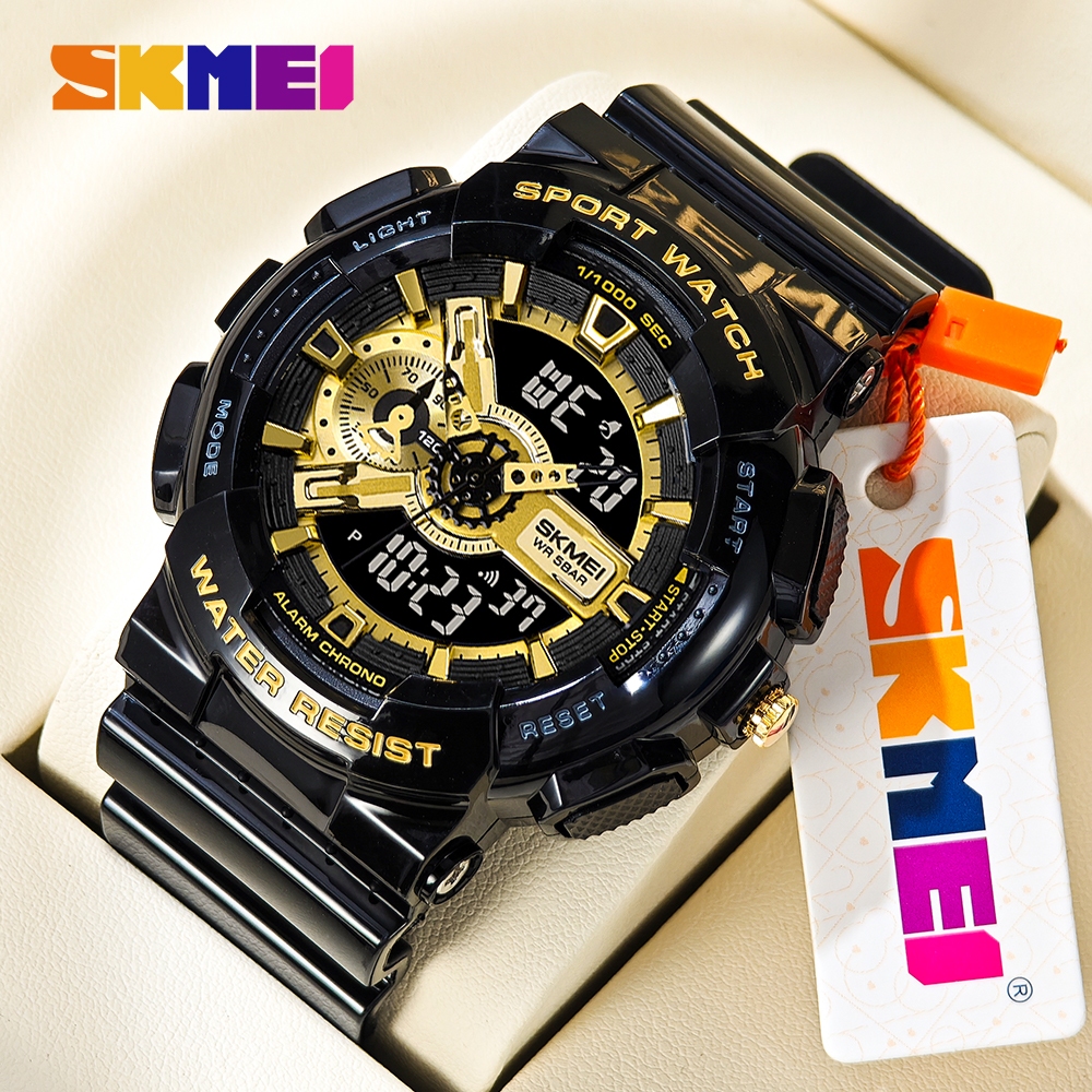 SKMEI Oficial 1688 Japão Movimento Quartzo Digital Masculino Relógios De Pulso Calendário Chrono Display LED Feminino Es