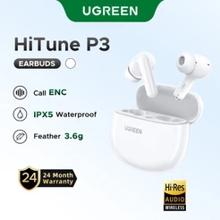 UGREEN H5 Bluetooth 5.3 Fone De Ouvido Sem Fio Semi-Em-Auricular 4-Mic Redução De Ruído Baixa Latência Alta Duração Da