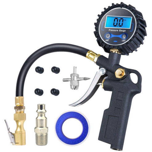 Mandril de pressão de ar Digital medidor de pressão de pneu 0.1 acessórios de Compressor de resolução de exibição