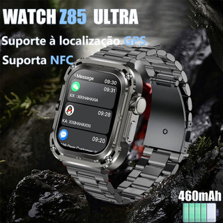 2025 Smartwatch Z85 Ultra Max para Homens - IP68 À Prova d'água, Suporta NFC, Localização GPS, Longa Autonomia