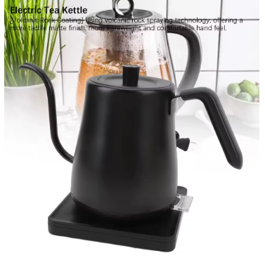 Chaleira Bico Fino Inox Escovado Café e Chá 1Litros Bonita e Elegante Bico de Ganso