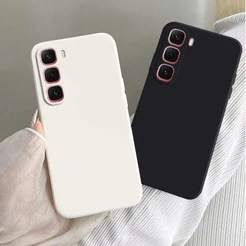 infinix HOT 60 Pro Plus 4G/5G + 60i Capa De Silicone Líquido Macio TPU Fosco Telefone