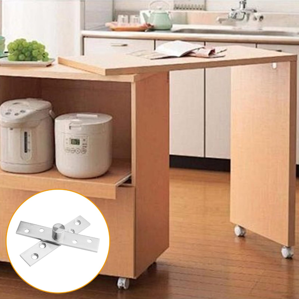 Dobradiça Pivô Pino Porta Pivotante 150kg Pivô Inox 304 Com parafusos vivaloja_viva