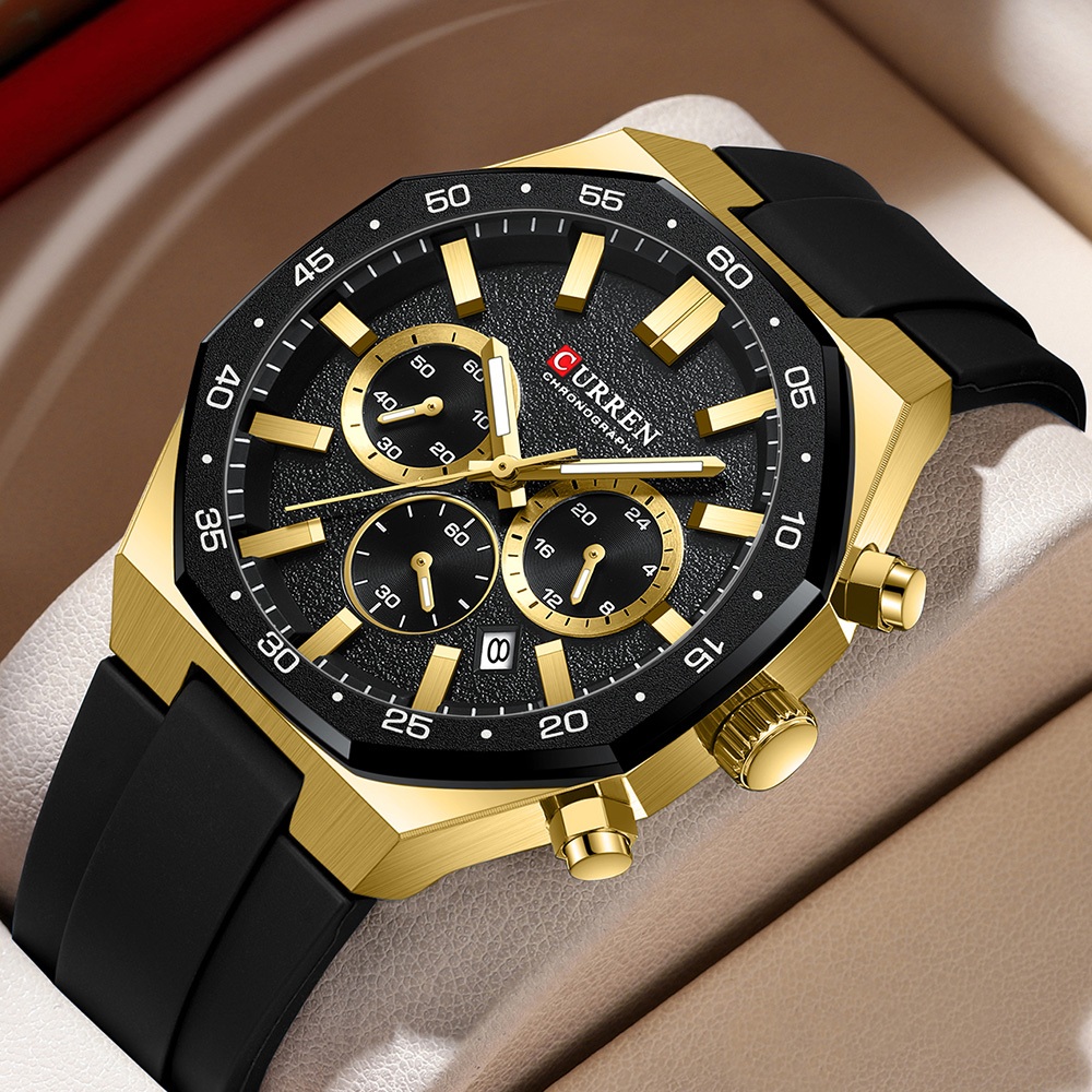 CURREN Relógio Masculino Material De Liga Esportivo Resistente À Água Multifuncional De Quartzo 8489 X em Oferta na Shopee