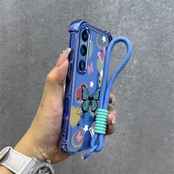 Capa Para infinix hot 50 60 60i Pro Plus De Telefone Galvanizada anti-Queda Elegante Padrão De Borboleta design Sofistic