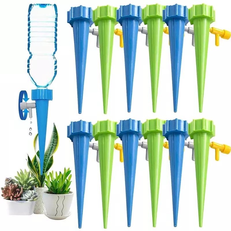 Kit Com 12/24 Gotejador Irrigador Acoplável Em Garrafa Pet Jardim Dosador Vaso Em Garrafa em Oferta na Shopee