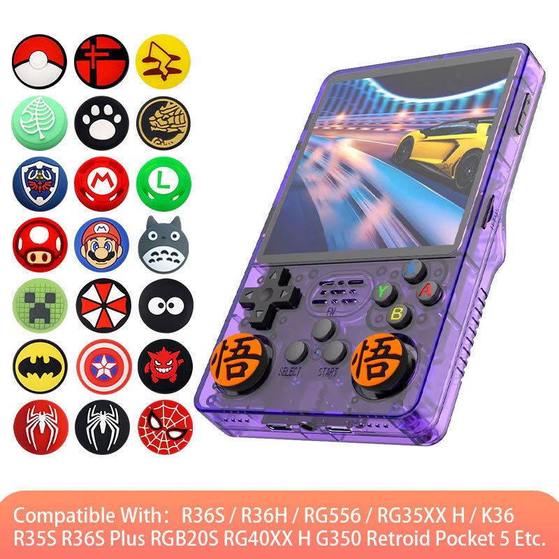 Capa Flexível De Silicone Grip Polegar Para R36S R36H RG35XX H RG40XX H Controle De Jogos Analógico Joystick Protetora