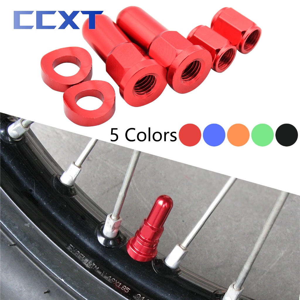 Motocross Tampão De Válvula Dirt Bike Rim Lock Nuts Espaçador De Parafusos Para KTM Yamaha Honda CRF 250R 450R 250X 450X 250RX 450RX CR125 CR250